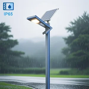 Stainless Iron Solar LED Garden Pole Top Light 30W 3M IP65 Waterproof Outdoor Lawn Street Light Tempered Glass 2 Year Warranty