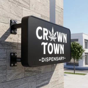 Stainless Steel Frame Hanging IP65 Waterproof High Brightness 3D Vintage LED Light Box for Shop Sign Advertising