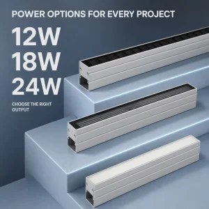 Stainless Steel Linear Floor Recessed Light DMX512 18W RGB LED IP67 Outdoor Inground Lamp for Parking Lot, Plaza, Walkway