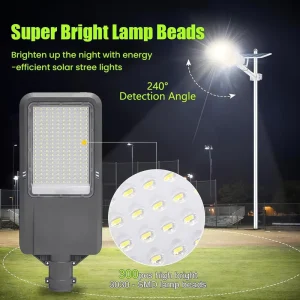 Standalone Solar Powered LED Engineering Street Lamps Rural Roads Municipal Outdoor Lighting Durable Waterproof Design