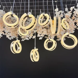 Starlight Modern LED Christmas Stage Hotel Ceiling 10 Small Chandeliers IP44 Indoor Banquet Decorative Hanging