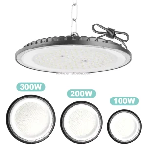 Stock In Germany IP65 100W 300W UFO Led High Bay Light Aluminum Body Indoor Lighting Industrial Fixture Warehouse Garage Lights