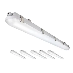 Stock Industrial 4FT LED Vapor Tight Fixture for Car Wash and Food Processing Plant Waterproof Dustproof