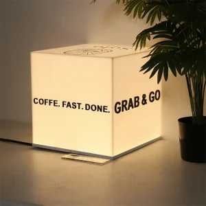 Store Outdoor Hanging Wall Mount Lightbox LED Light Box Sign Acrylic Square Advertising Light Box Sign for Shop