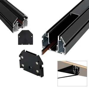 Stretch Aluminium Profile DC24V DC48V Magnetic LED Spot Light Track Lights Smart Magnet Track Light Rail System
