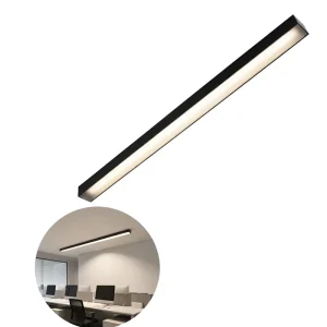 Strip Linear Hanging Lights 4FT 8FT 40W 1050Lm 3CCT IP40 LED Batten Fixture Architectural Pendant Lamp ETL