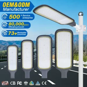 Strong Brightness Lamp IP66 Waterproof Outdoor 50W 100W 150W 200W Aluminum 3030 SMD LED Street Light