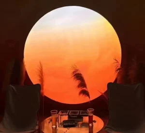 Sunset Aluminum Alloy Hanging LED Light Box Full Color High Brightness 10000 Lumens Decorative Wedding Stage