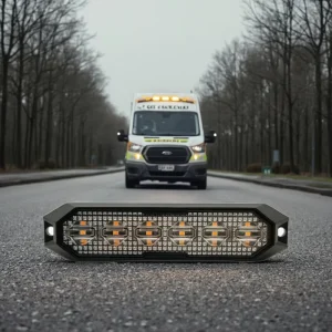 Super Bright 18W 6 LED Surface Mount Light Head IP6K9K Waterproof Emergency Warning Strobe Grill Light 12V 24V 15 Flash Patterns