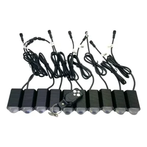 Super Bright 200W Grille Spotlights Headlights 60000lm Car Front Hood Off Road LED Lights Auxiliary LED Lights