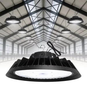 Super Bright 90W 120W 150W Aluminum UFO High Bay Light IP65 Outdoor Industrial Gymnasium Motion Sensor Remote SMD2835