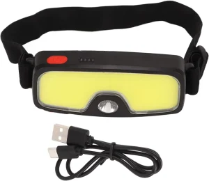 Super Bright COB LED Rechargeable Portable Headlamp with 500LM USB C 5 Modes and Daylight for Emergency Use