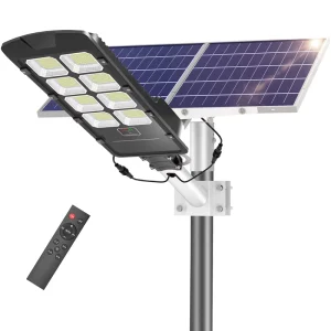 Super Bright High Power 36000mAH Industrial Solar LED Street Light 780 LEDs 100 Beam Angle Long Lasting for Off grid Locations