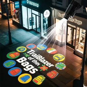 Super Bright LED HD Custom Logo Gobo Projector 60W 100W IP67 Waterproof Outdoor High CRI 90 Floor Sign