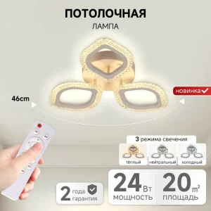 Super Bright Stretch Indoor Home Lighting Bedroom Decoration Round Surface Mounted LED Ceiling Light