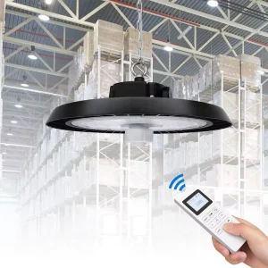 Super High Lumen UFO LED High Bay Light 48000LM Smart Sensor Dimmable Waterproof IP65 Barn Garage Industrial Workshop Light