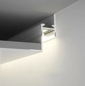 Super Narrow LED Aluminum Profile Linear Light for Gypsum Ceiling Free LED Wall Washer Recessed for Drywall Soft Channel Corner