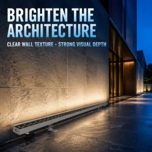 Super Slim LED Wall Washer Light 24W 72W Tempered Glass Cover Impact Resistance Safety for Villa Residential Facade Decorative