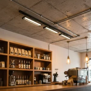 Supermarket LED Rail Lights Diffuselight Aluminum Lamp Body Commercial Rail Type Track Lights for Shopping Malls Cafe