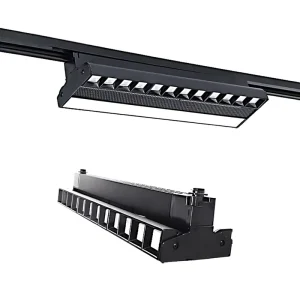Supermarket Shelf Commercial LED Track Light High Brightness Supplemental Lighting Black Iron 3 Year Warranty