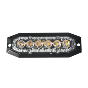 Surface Mount 6LED Car Grille Light Head Strobe Lamp 6 Led Red Blue White Amber Flashing Warning Lights