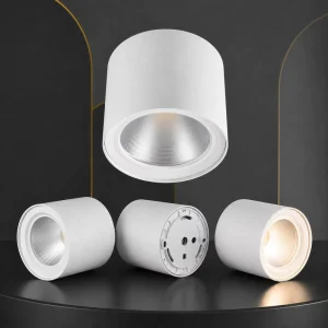 Surface Mount LED Downlight 15W 30W 50W IP65 Pure Aluminum Reflector 60 Degree Beam Ceiling Light