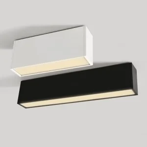 Surface Mounted Aluminum Modern Led Down Light Black White Tri Light Office 10W 20W 30W Led Linear Hotel Project