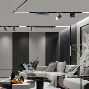 Surface Mounted Commercial Modern Ceiling Recessed Cob Adjustable Linear Rail System Spot Magnetic Led Track Light