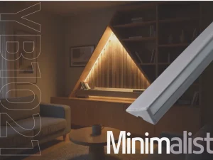 Surface Mounted LED Cabinet Light Angled Beam Aluminum Profile Plastic Shade High CRI 95 for Closet Furniture Lighting
