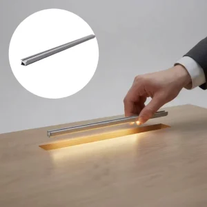 Surface Mounted LED Profile Light for Kitchen Cabinets Display Cases Eco-Friendly Dimmable with Plastic Shade YB1011-24