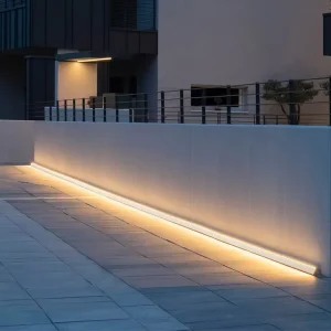 Surface Mounted Linear LED Ground Light IP67 Outdoor Pathway Grazing Light Aluminum Fixture for Landscape Lighting