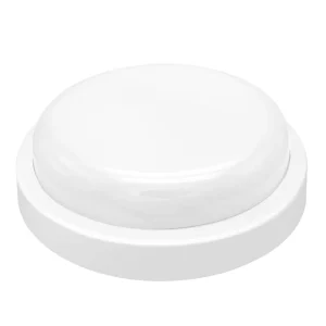 Surface Mounted Round LED Ceiling Light With Motion Sensor IP65 Plastic Outdoor Bulkhead Light