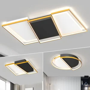 Surface Mounted Round Square Modern Art Decoration Bedroom Living Room Smart Home LED Ceiling Lamp