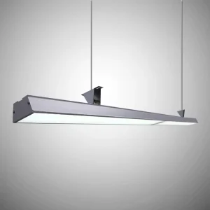 Suspend Mounted Microwave Motion Sensor LED Linear Batten Light IP30 Rating 6500K for Underground Parking Lot