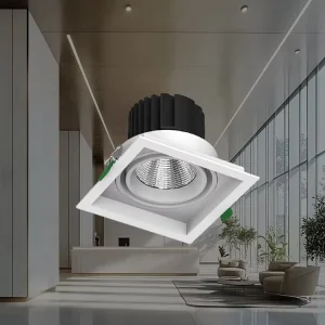 Swappable Internal Module Recessed Spotlight for Shopping Mall Merchandise Showcase Ceiling Light