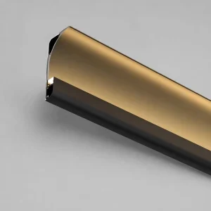 T Shape Aluminum LED Profile Gold Black Anodized Extrusion Channel Diffuser Slot Strip Light Home Ceiling OEM