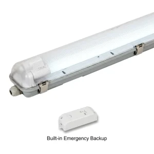 T8 Emergency Waterproof Fixture IP65 LED Triproof 18W 36W 60W 600mm 1200mm 1500mm Weatherproof LED Vapor Tight for Project