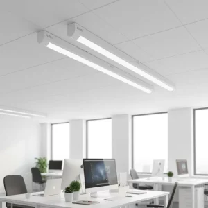 T8 Split Aluminum Plastic LED Tube Light 2835 Chip 85-265V High Brightness Linear Lamp for Warehouse Classroom Garage
