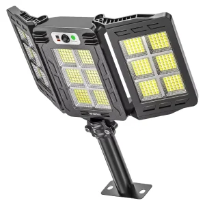 TAIKOO Motion Sensor Solar Street Light Outdoor Wireless LED Solar Light Garden 3 Surface Folding All in One Solar Light