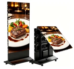TOPvision All-in-One Outdoor/Indoor LED Advertising Display IP65 Waterproof Foldable Design 4K Resolution Sunlight Readable