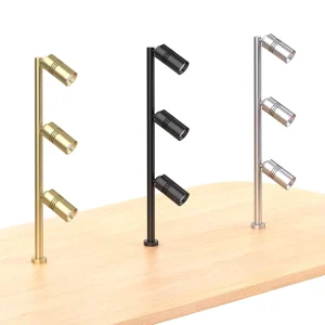 TRI-1362-002 CRI 90 Display Showcase Lights Silver Black Finish Jewelry Led Light Customization Museum Lighting