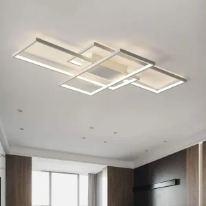 TSINYE Dimmable LED Ceiling Lamp Modern Remote Control Ceiling Chandelier for Living Room Dining Room