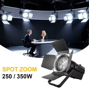 TV Studio Lighting Equipment 250W 350W 4In1 Fresnel Stage LED Lights Zoom RGBW Spotlights Theater