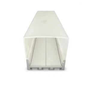 TW4542 3-Side Emitting LED Linear Light Aluminum Channel Square Cover Anodized Silver Surface-Mounted Suspended Cutting Bending