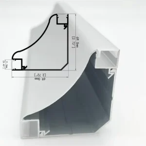 TW6969C Square Aluminum Alloy LED Profile for Cabinet Lighting with Cutting Welding & Bending Services Home Decoration