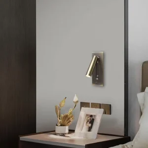 Tailored Hotel Wall Sconce Rectangular Pivoting Spotlight Multi Finish Black White Brass Project Grade Stately Noble Piece Lamp