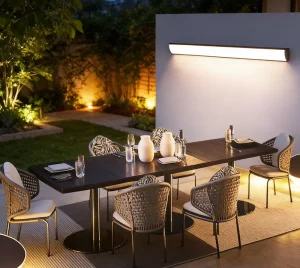 Tall Outdoor Floor Lamp for Commercial Use Hotel Resort Patio Decorative Lighting