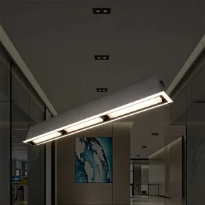 Thin Border Multi Eye Grille Spotlight for Vacation Villa Narrow Leisure Nook Shadow Free Decorative Accent Light