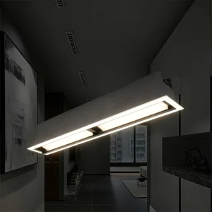 Thin Housing Linear Multi Lens Grille Downlight for Community Gallery Slim Painting Wall Glare Free Embedded Ceiling Light