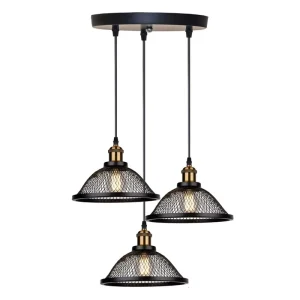 Three Lamps Decorative Chandelier Iron Pendant Lamp Modern Indoor Home LED Pendant Light For Indoor